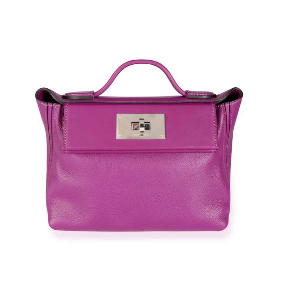 Hermes Anemone Evercolor & Swift 24/24 21 PHW - Picture 1 of 8